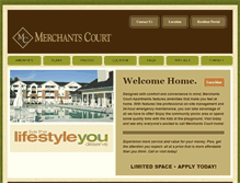 Tablet Screenshot of merchantscourtapts.com